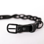 Gedrehte Hundehalskette – Schwarz