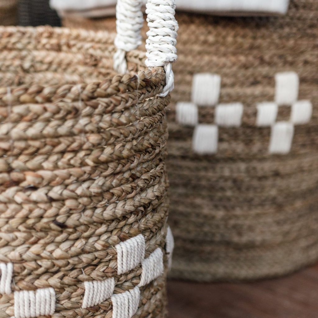 Cesta de almacenamiento de pasto marino – Cesto para ropa y plantas (3 tamaños)