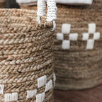 Cesta de almacenamiento de pasto marino – Cesto para ropa y plantas (3 tamaños)