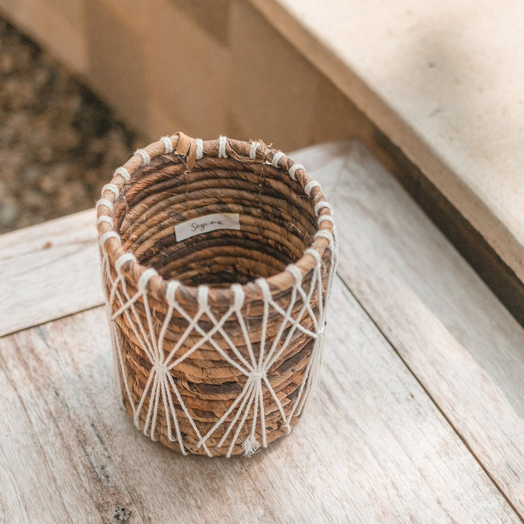Banana Fiber Storage Basket – Plant Basket (3 Sizes)