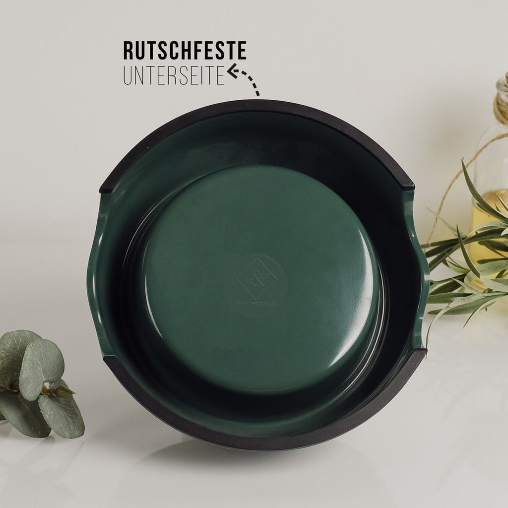 Juego de cuencos para mascotas – 2 piezas (P/M/G) Verde bosque