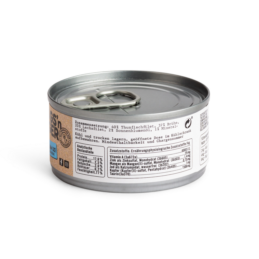 Katzen-Nassfutter – Thunfisch & Lachs (Getreidefrei)