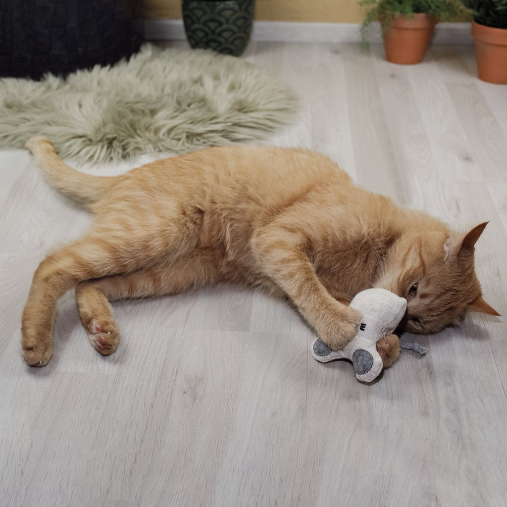 Juguetes para gatos con hierba gatera - Set rellenable (3 juguetes + 9 bolsas de hierba gatera)