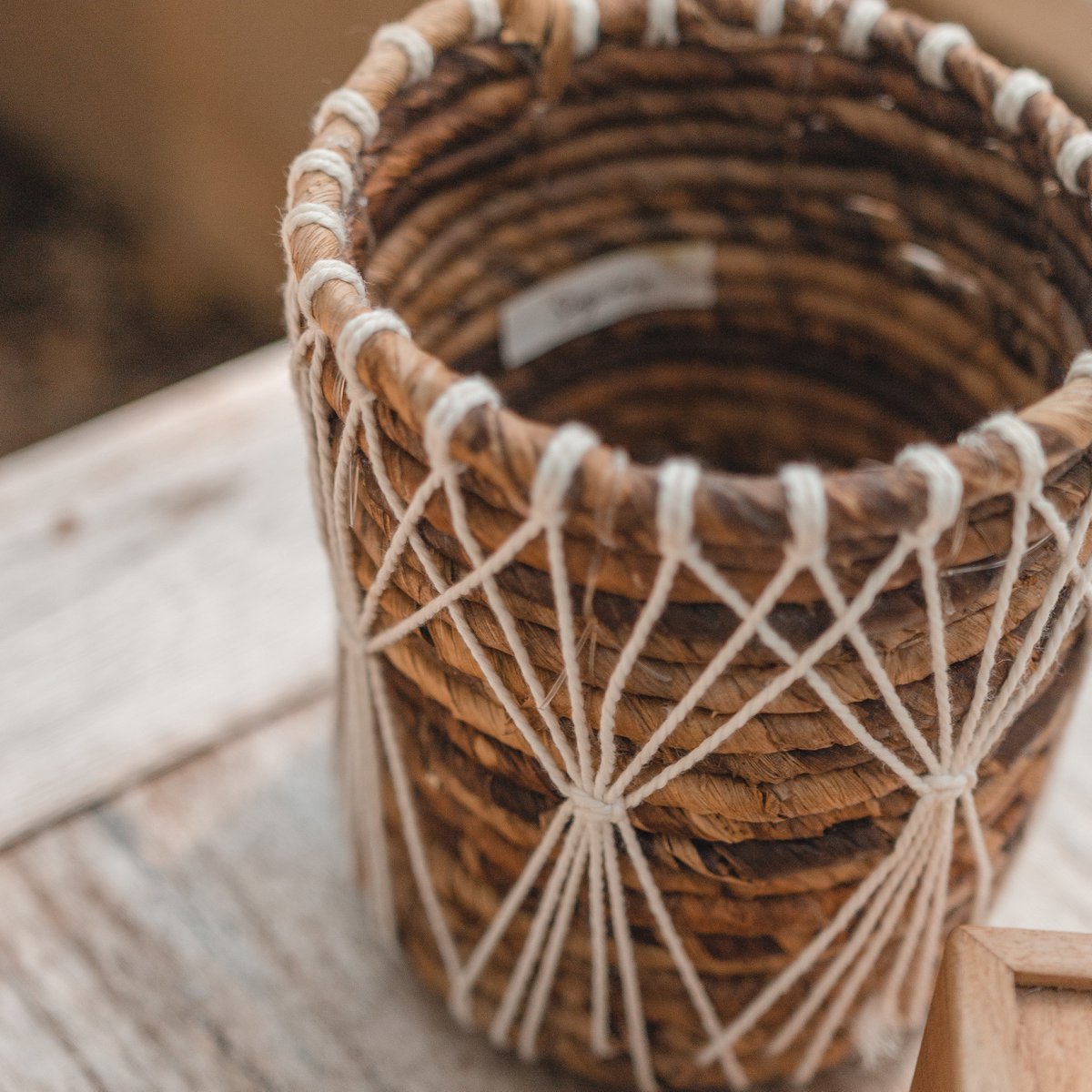 Cesta de almacenamiento de fibra de plátano – Cesta para plantas (3 tamaños)