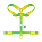 WAUDOG Nylon Recycled Dog H-Harness with QR Passport - Gradient - Light green