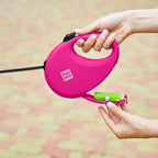 WAUDOG Nylon Dog Leash - Pink