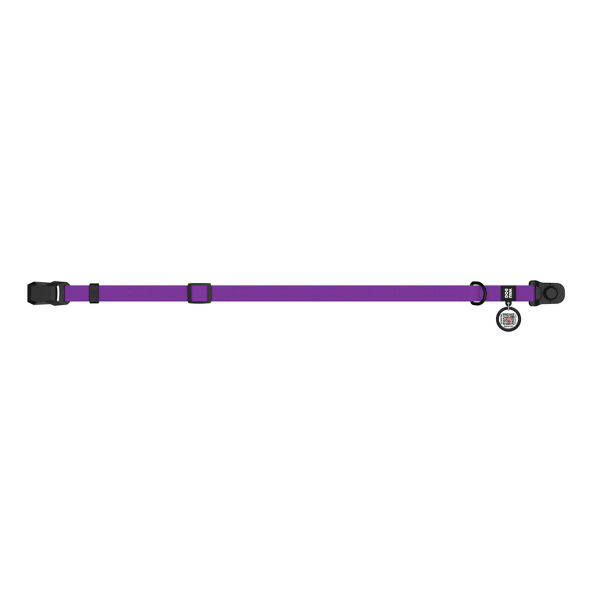 WAUDOG Magnet Dog Collar with QR Passport - Purple
