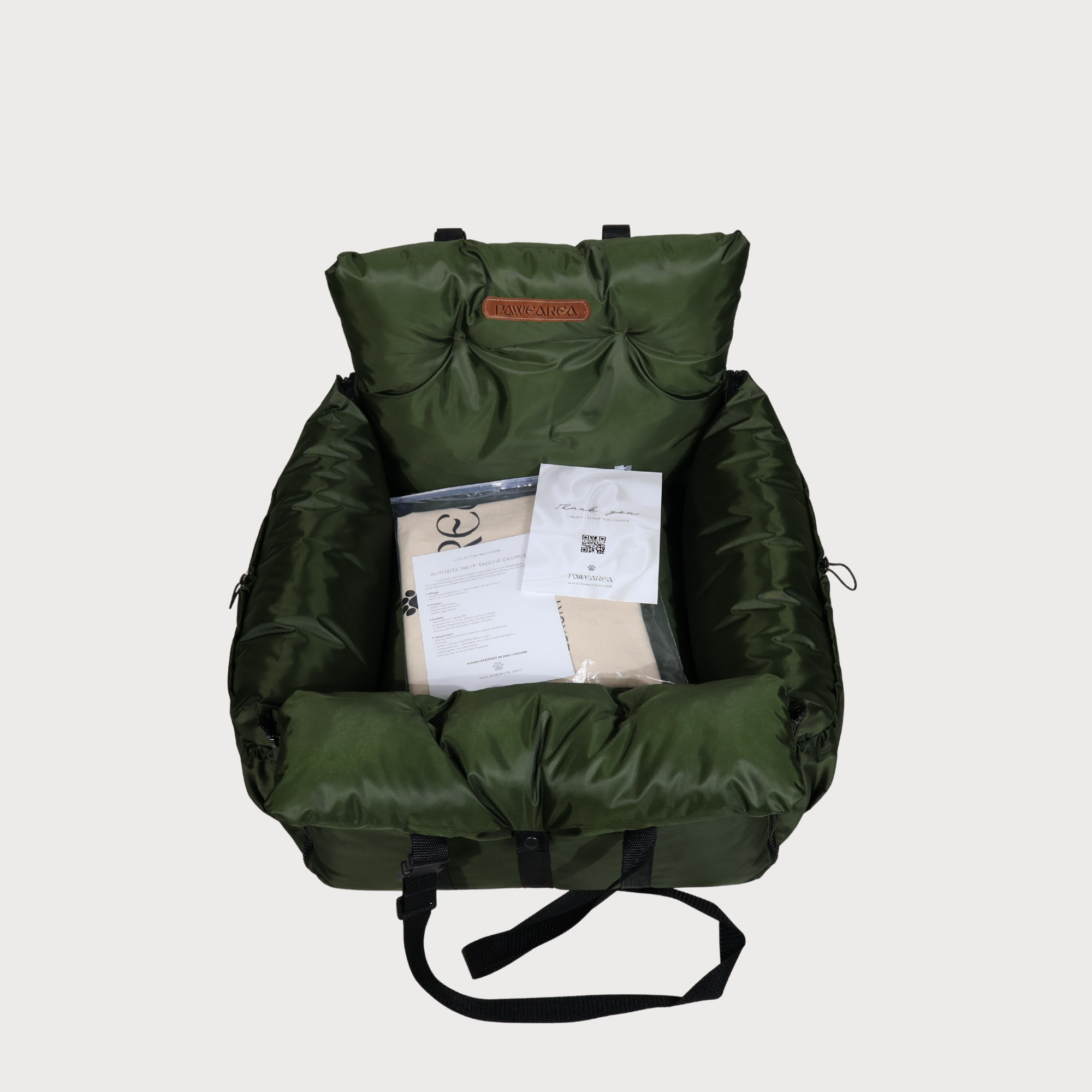 PAWEAREA™ GEORGES 3-in-1 Car Pet Seat, Dog Bed & Travel Carrier