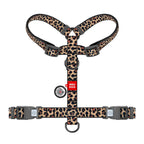 WAUDOG Nylon Dog Anatomic H-Harness with QR Passport - Leopard