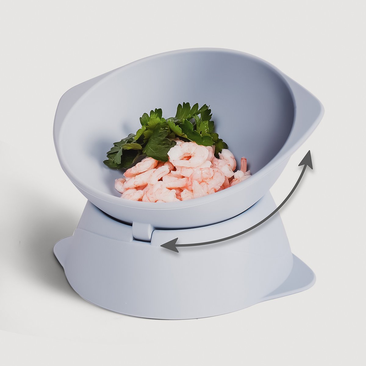 Erhöhter Silikon Katzennapf + mit verstellbarer Neigung