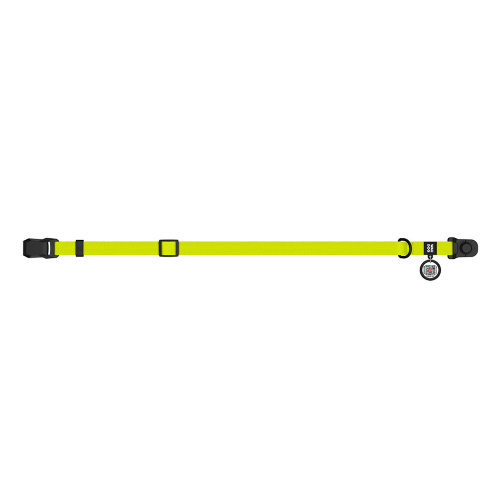 WAUDOG Magnet Dog Collar with QR Passport - Lemon