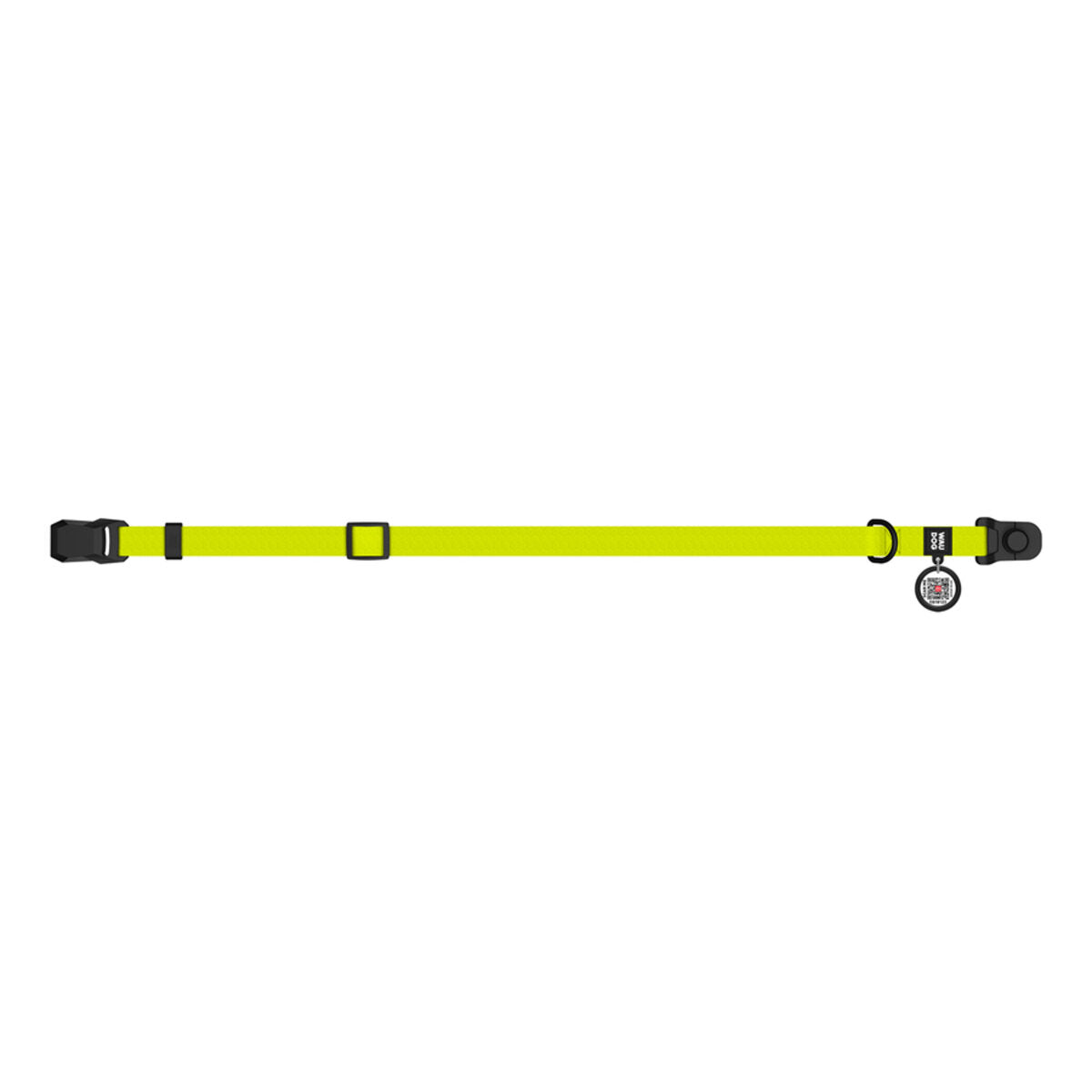 WAUDOG Magnet Dog Collar with QR Passport - Lemon