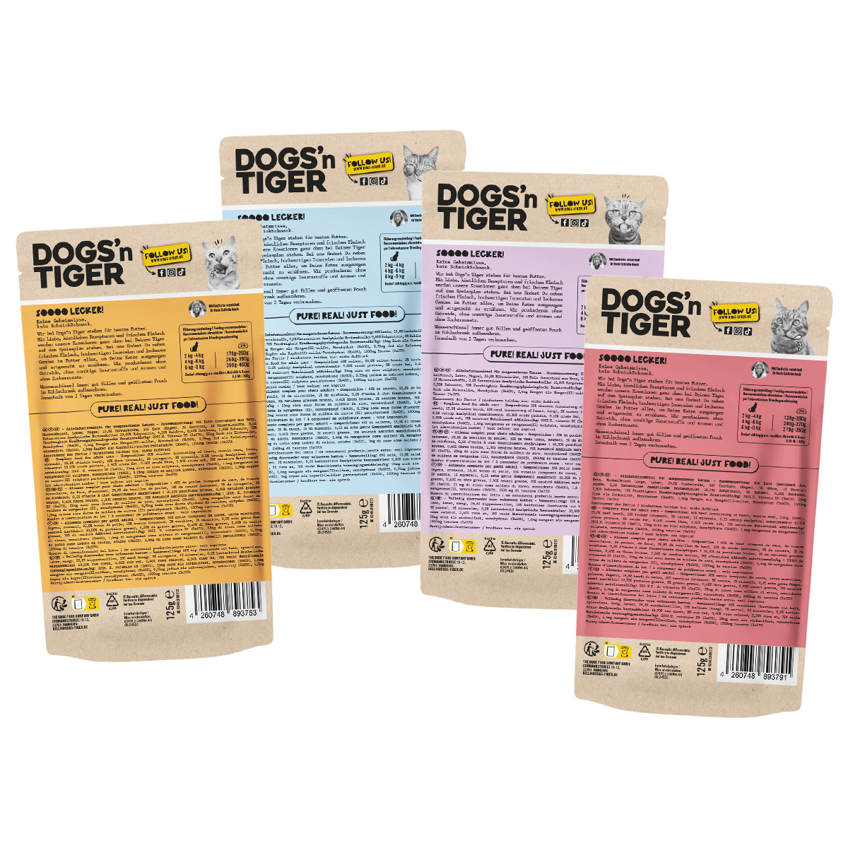 Adult Katzenfutter, Schlemmerpaket, Nassfutter für Katzen, Getreidefrei