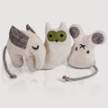 Juguetes para gatos con hierba gatera - Set rellenable (3 juguetes + 9 bolsas de hierba gatera)