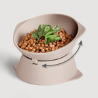 Erhöhter Silikon Katzennapf + mit verstellbarer Neigung