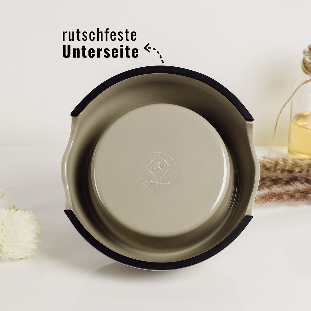 Pet Bowl Set – 2 Pieces (S/M/L) Taupe