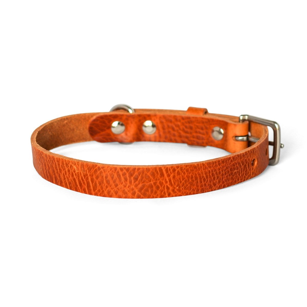 Hundehalsband aus Leder – Farbe Kamel