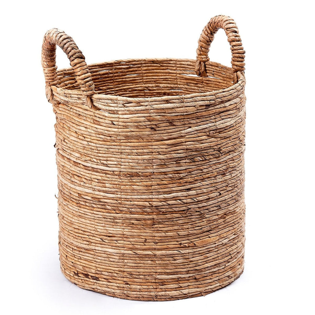 Cesto de almacenamiento de fibra de plátano – Cesto para la ropa sucia y para plantas (3 tamaños)