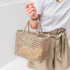 Bolso de mano de yute trenzado – Bolso de compras y playa (2 tamaños)