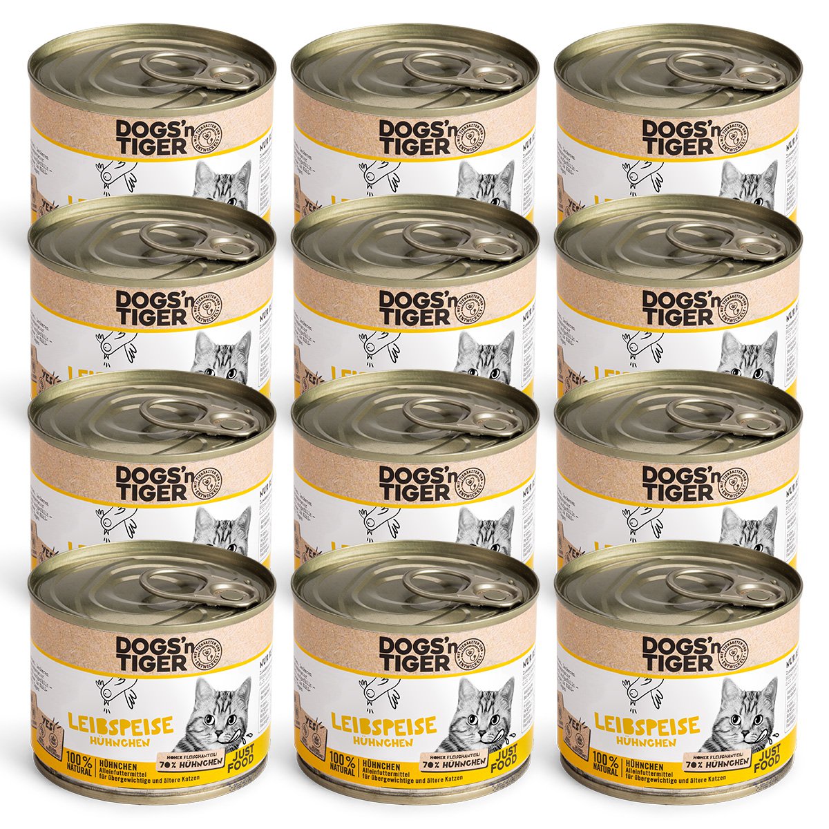 Getreidefreies Premium Nassfutter für Katzen – Huhn