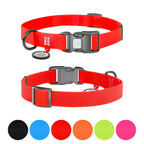 WAUDOG Waterproof Dog Collar with QR Passport - Red