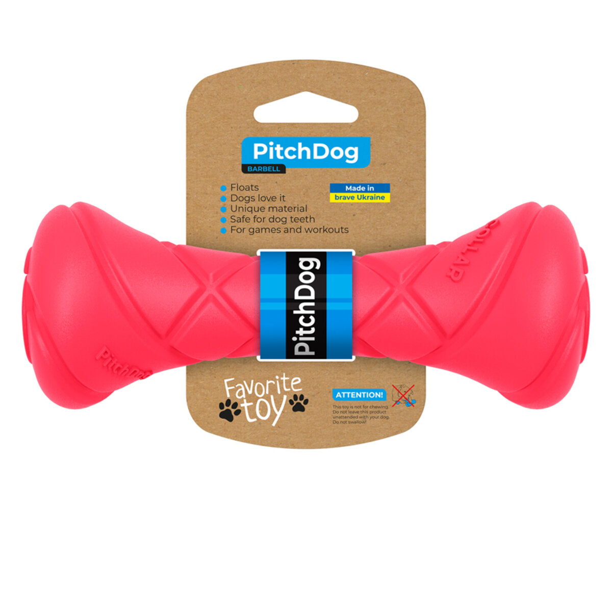 PitchDog - Game barbell d 7 pink