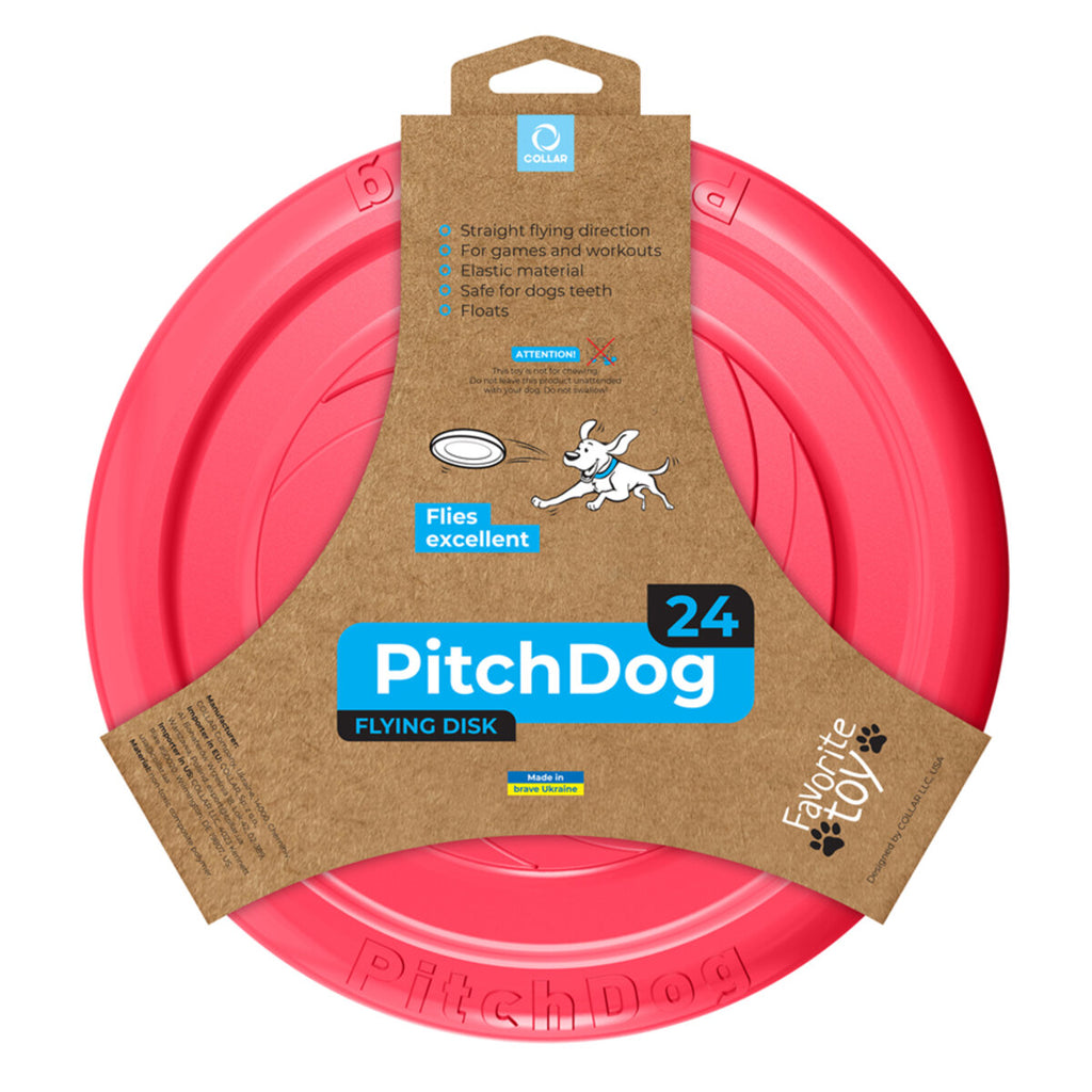 PitchDog - Game flying disc d 24 pink