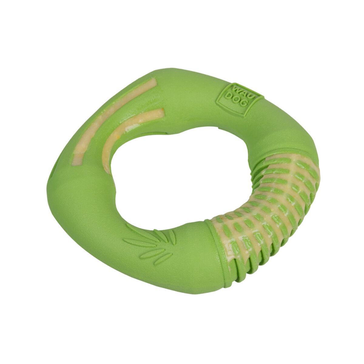 WAUDOG Fun Natural Dog toy Ring, biodegradable rubber, 12 cm, green
