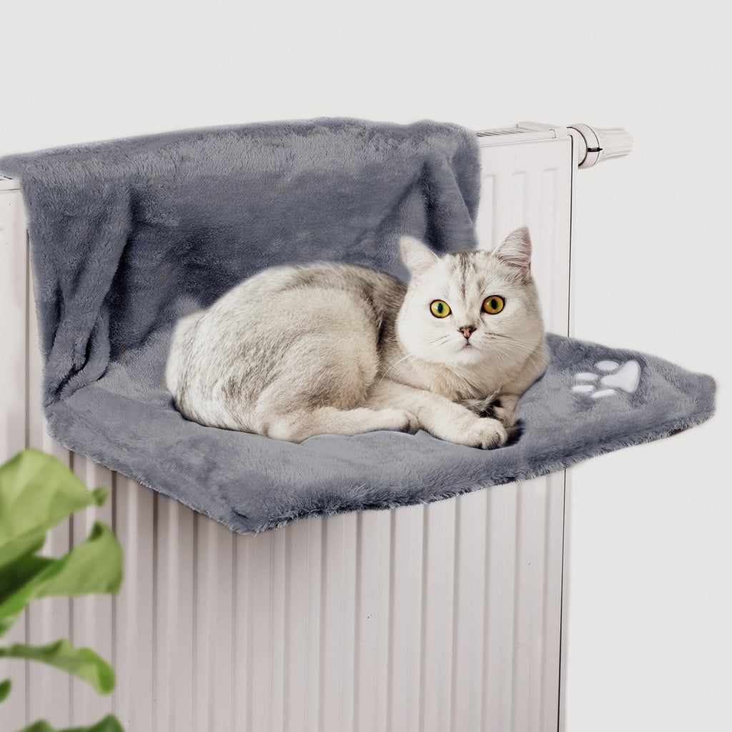 Acogedora Cama para Gatos de Radiador con 5 Palitos de Matatabi