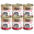 Dogs’n Tiger Adult Premium Hundefutter, Nassfutter, Getreidefrei, Guadn, Rind & Kürbis