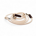 Adjustable Cotton Rope Dog Leash (Ecru)