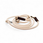 Adjustable Cotton Rope Dog Leash (Ecru)
