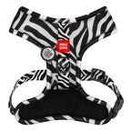 WAUDOG Mesh Breathable Dog Harness with QR Pet Tag - Zebra