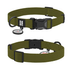 WAUDOG Magnet Dog Collar with QR Passport - Khaki