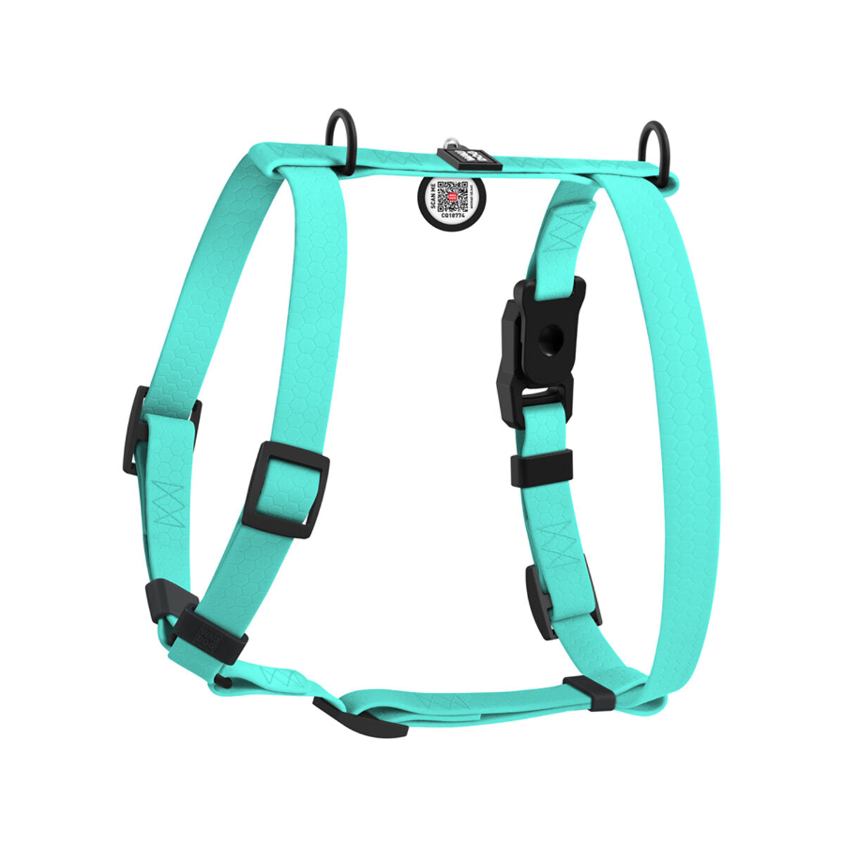 WAUDOG Magnet Dog H-Harness with QR Passport - Tiffany