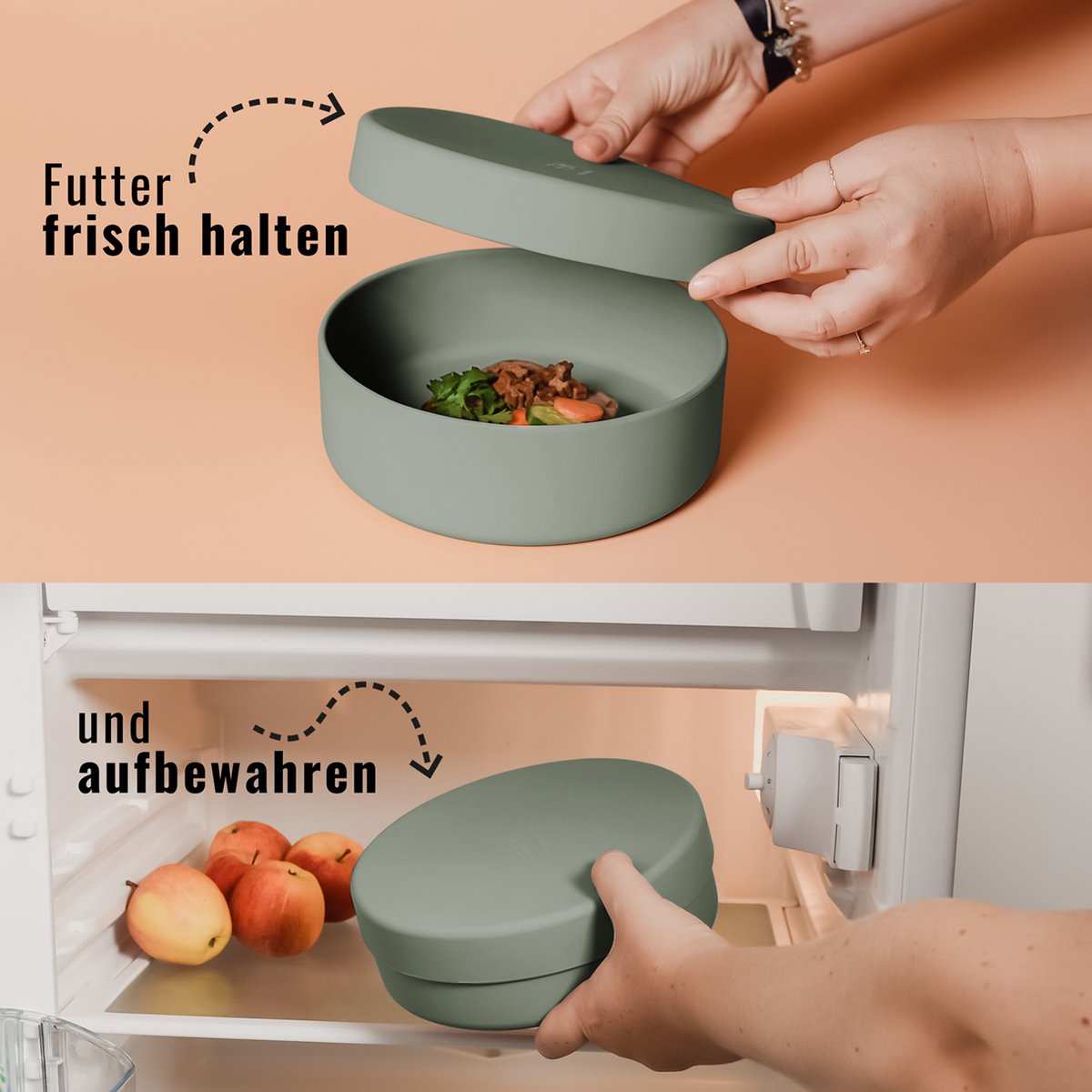 Pet Bowl – Silicone 3-in-1 with Lid