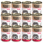Dogs’n Tiger Adult Premium Hundefutter, Nassfutter, Getreidefrei, Guadn, Rind & Kürbis