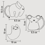 Juguetes para gatos con hierba gatera - Set rellenable (3 juguetes + 9 bolsas de hierba gatera)