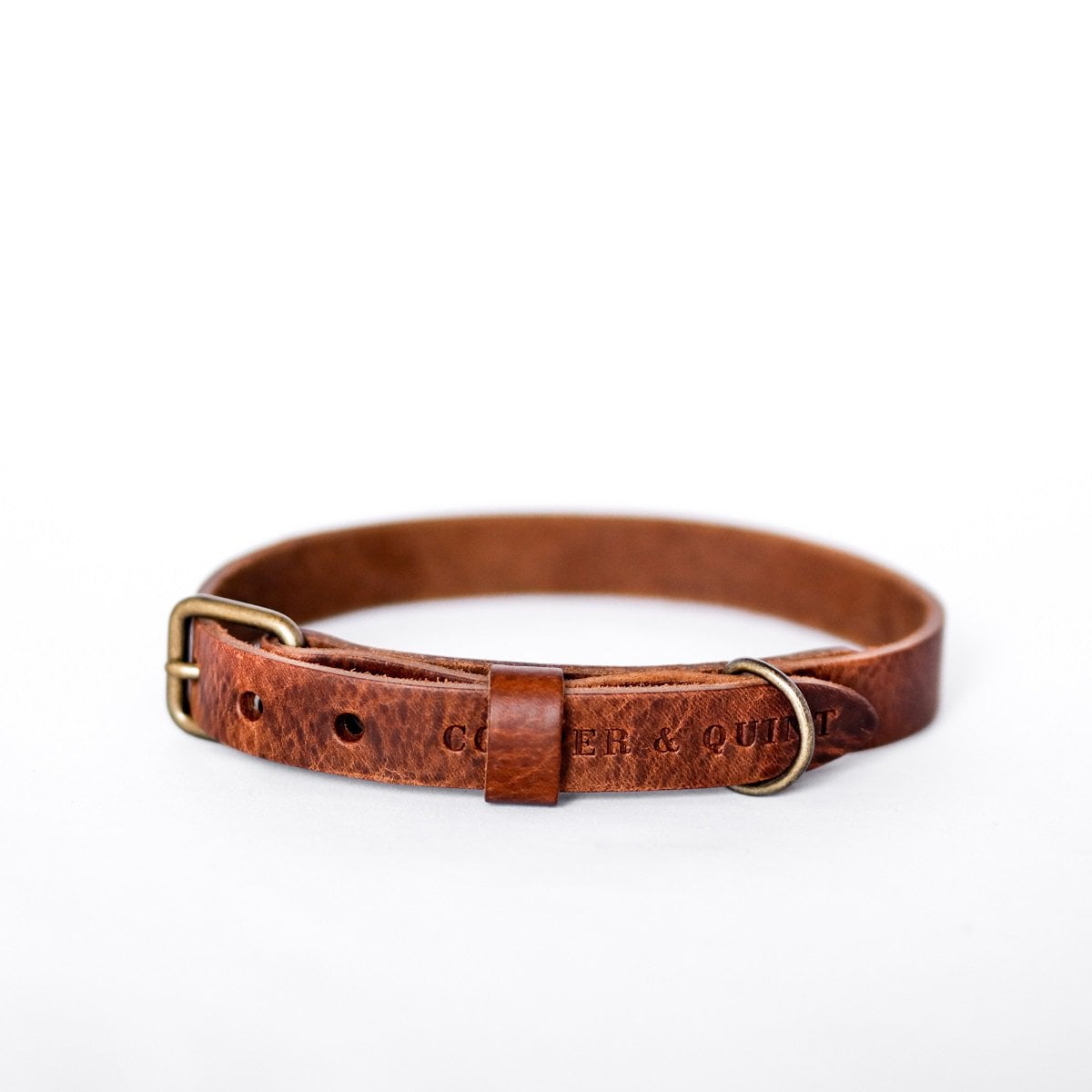 Hundehalsband aus Leder – Braun