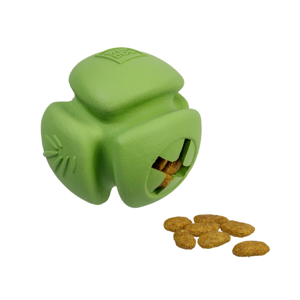 WAUDOG Fun Natural Dog toy Ball, biodegradable rubber, 7 cm, green