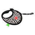 WAUDOG R-Leash Retractable Dog Leash - Zebra