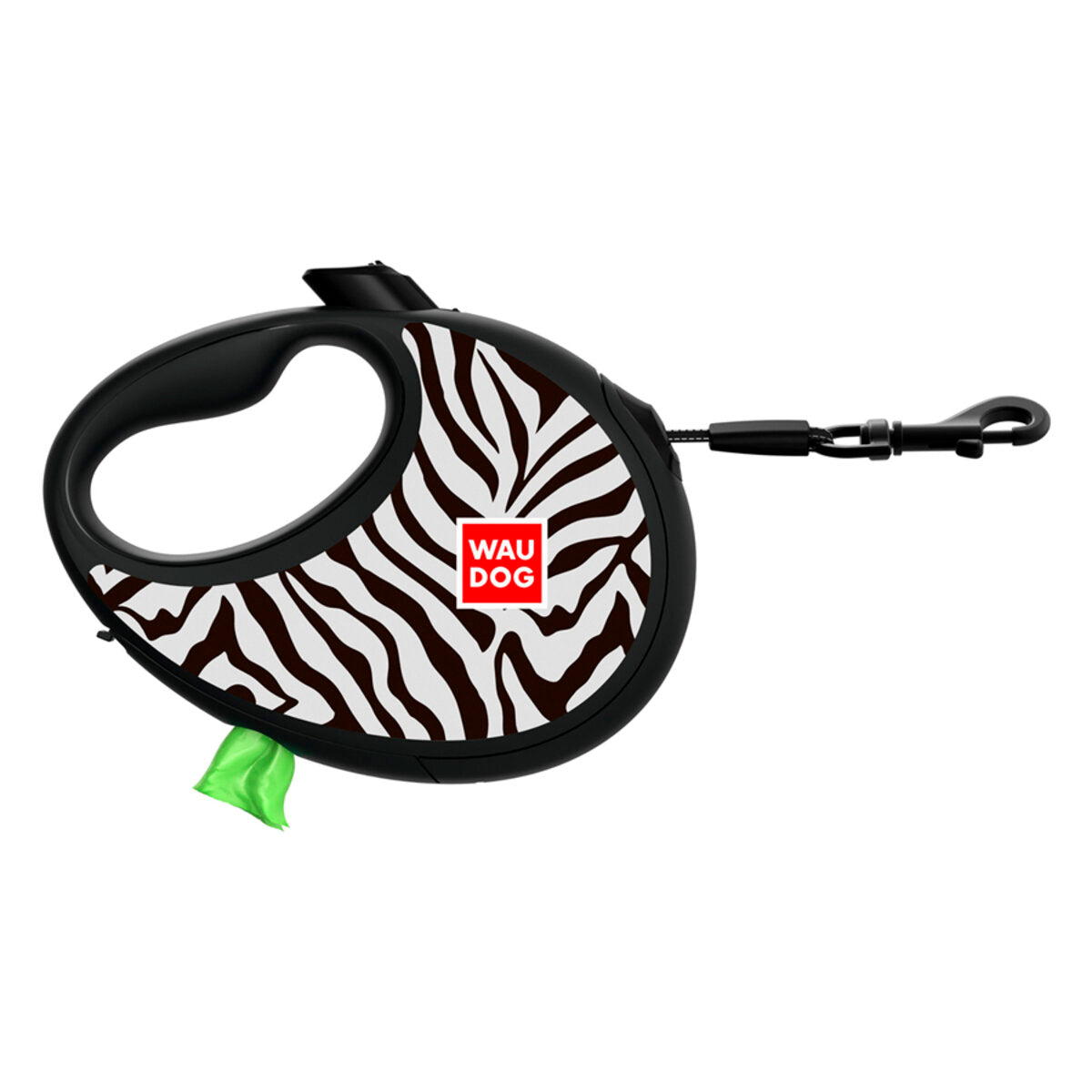 WAUDOG R-Leash Retractable Dog Leash - Zebra