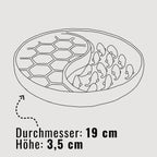 Anti-sling bowl for dogs and cats