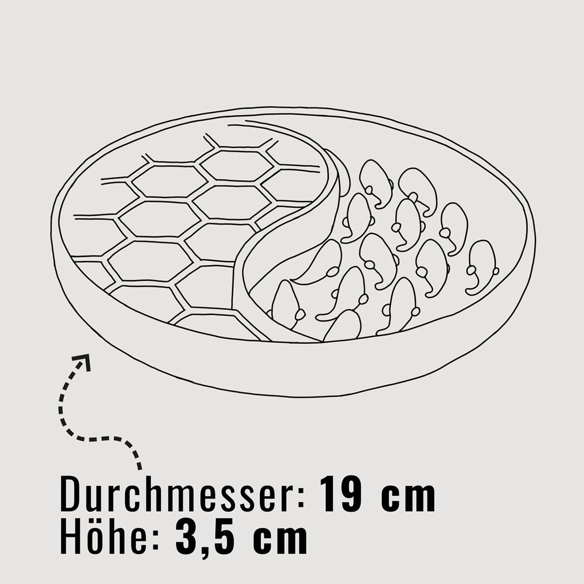 Anti-sling bowl for dogs and cats