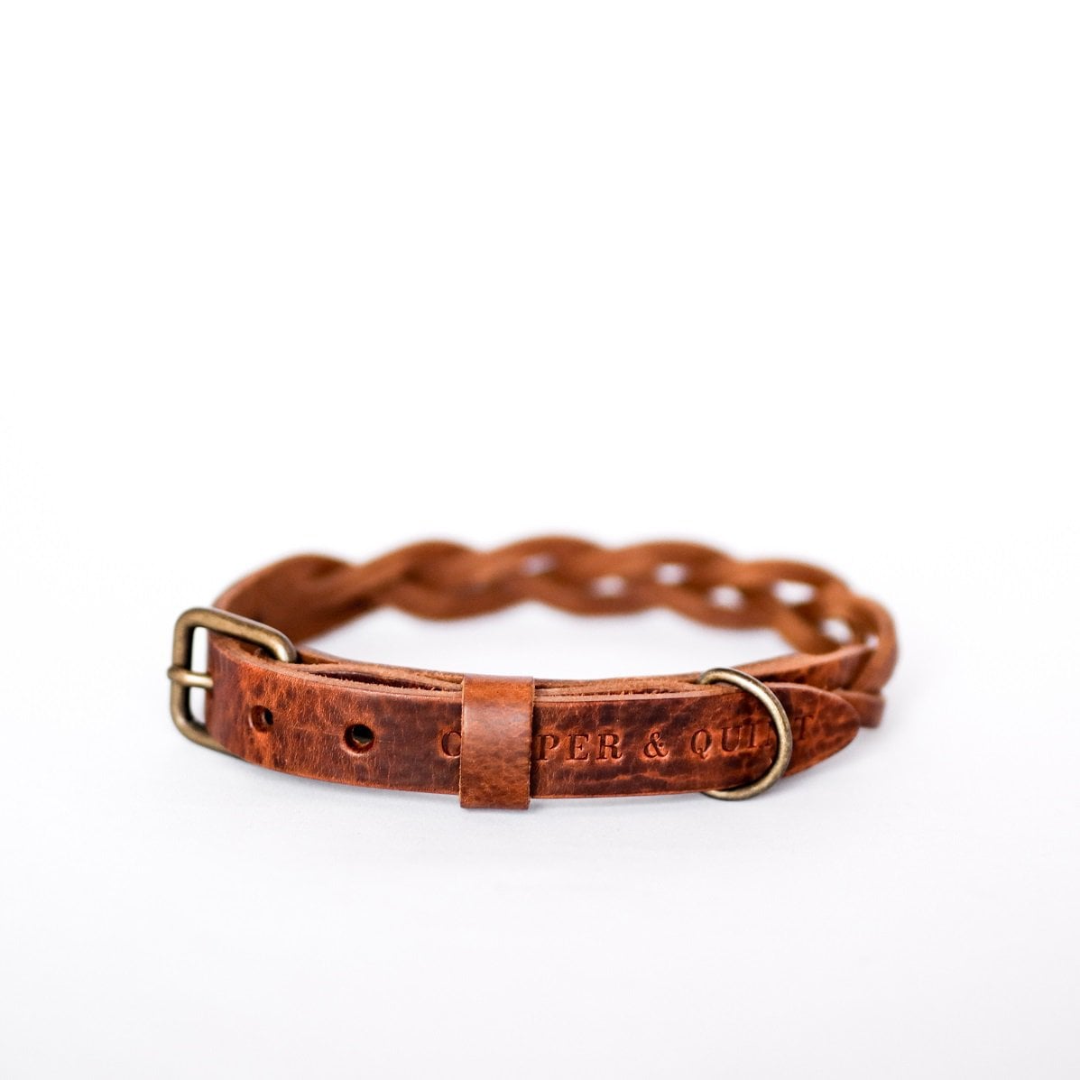 Hundehalsband – Geflochten (Braun)