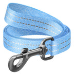 WAUDOG Re-cotton Reflective Dog Leash - Blue