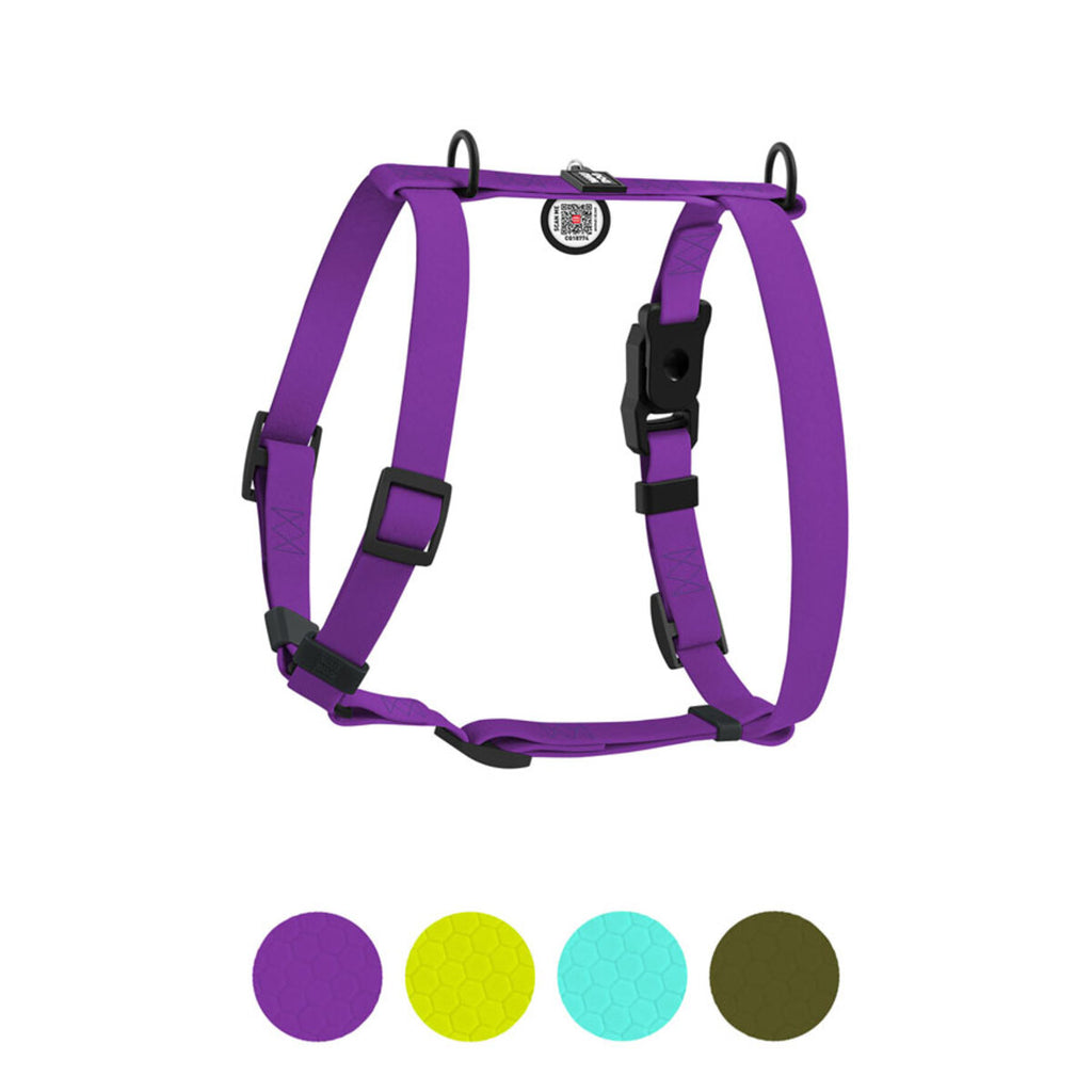 WAUDOG Magnet Dog H-Harness with QR Passport - Purple
