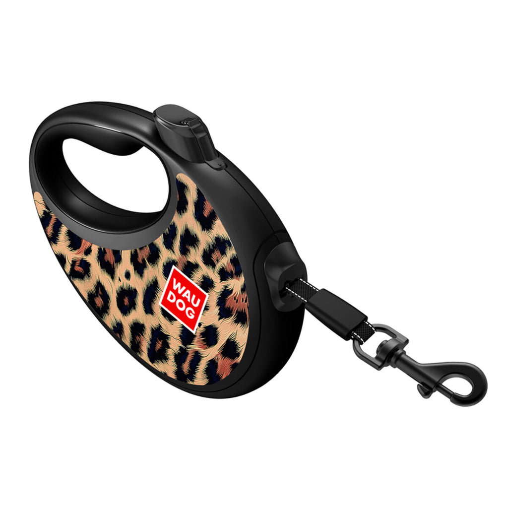 WAUDOG R-Leash Retractable Dog Leash - Leopard