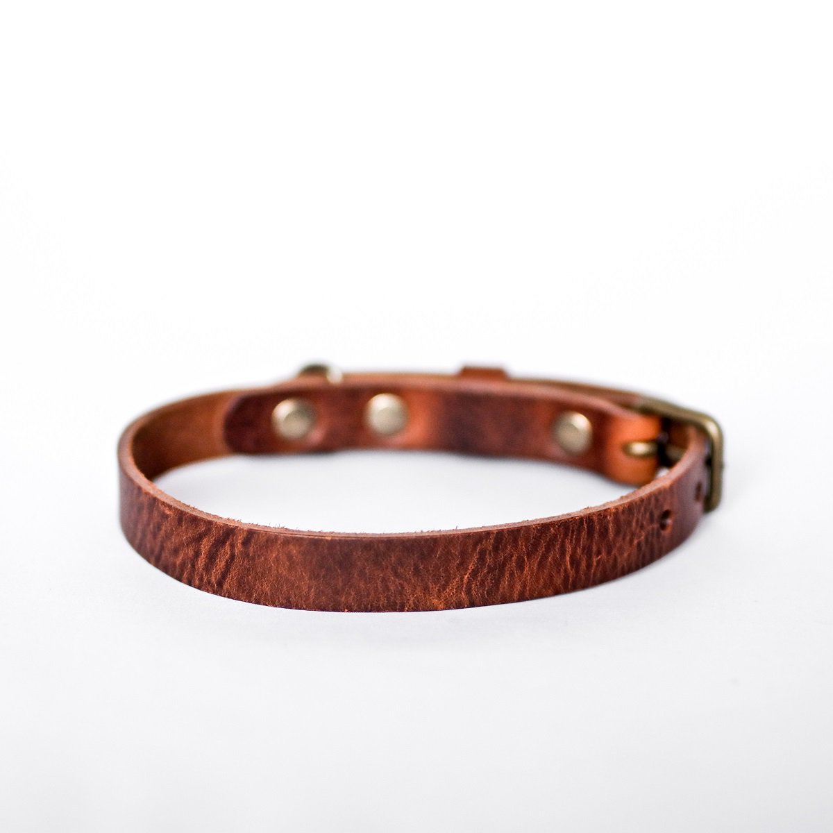 Hundehalsband aus Leder – Braun