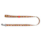 WAUDOG Nylon Dog Leash - Avocado on pink